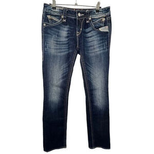 Rock Revival Elma Straight Leg Dark Wash Denim Jeans